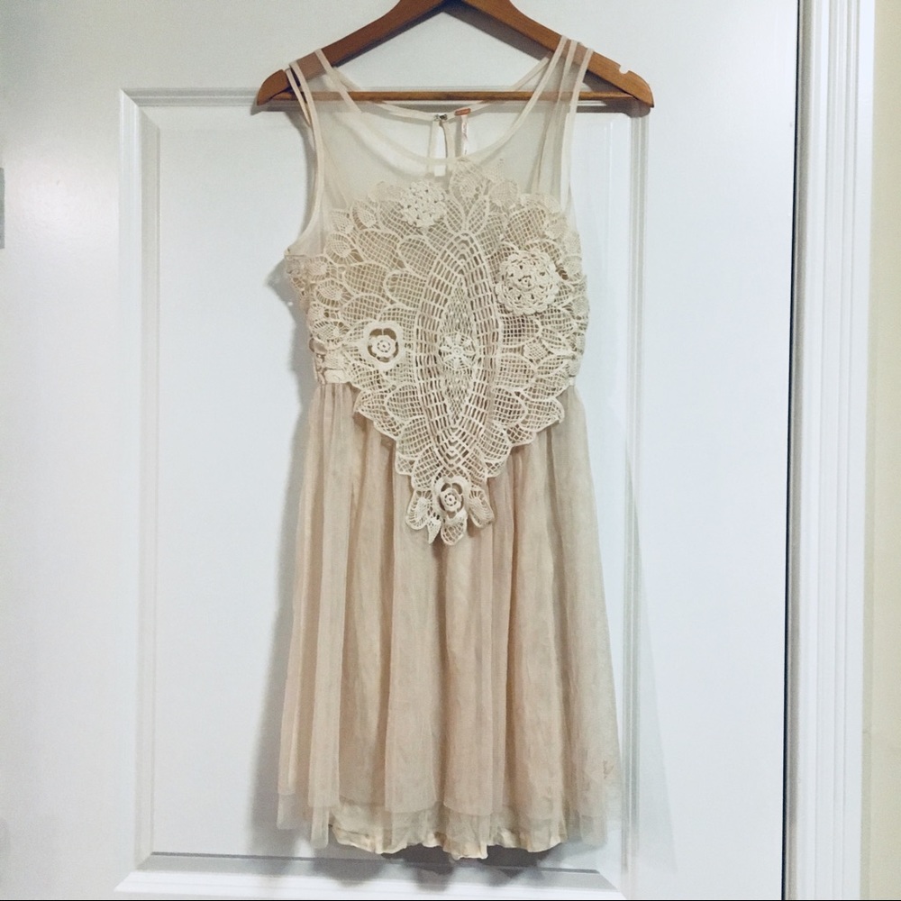 Free People Lace Crochet Dress